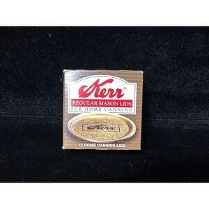 Kerr Regular Mason Lids for Home Canning 12 Count Box 070610000714 Gold